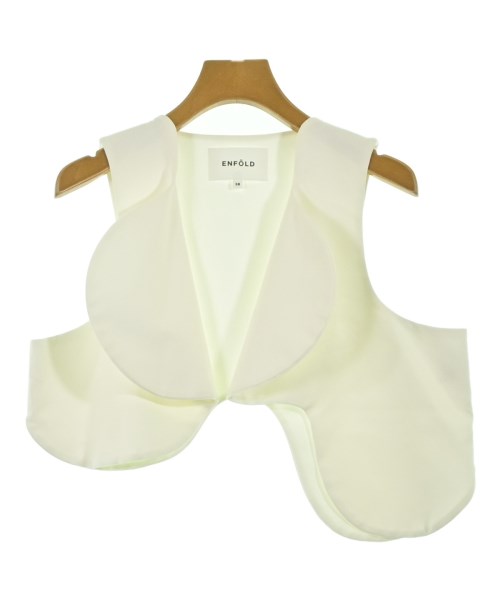 ENFOLD(エンフォルド)ベスト 白 サイズ:38(M位)/2200647169063