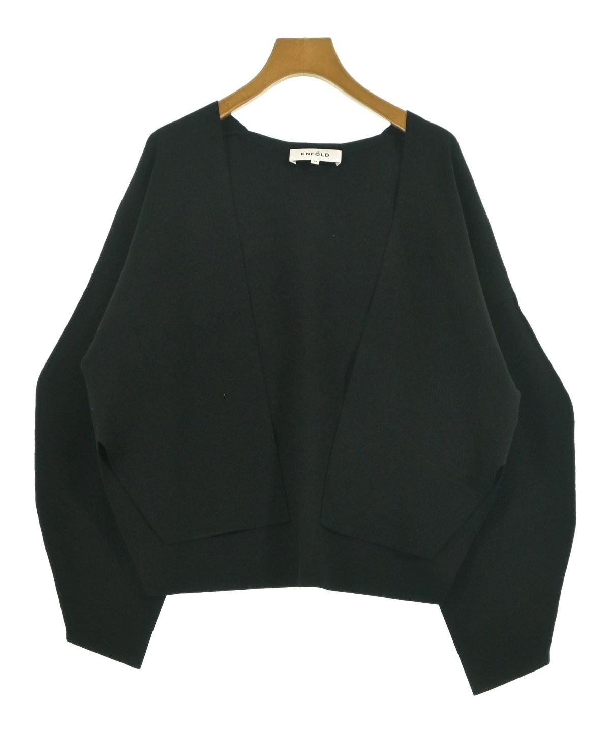 ENFOLD（エンフォルド）カーディガン 黒 サイズ:38(M位) レディース