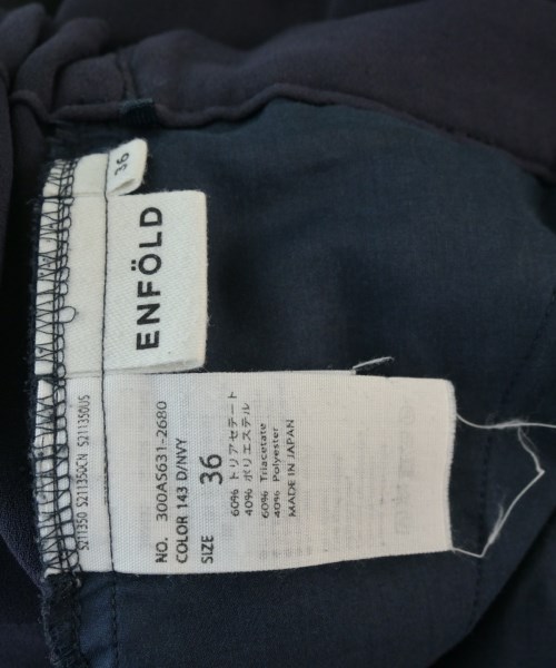 ENFOLD（エンフォルド）スラックス 紺 サイズ:36(S位) レディース/2200648635086