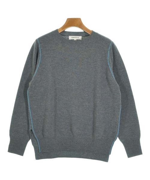 ENFOLD(エンフォルド)ニット・セーター グレー サイズ:38(M位)/2200648635116