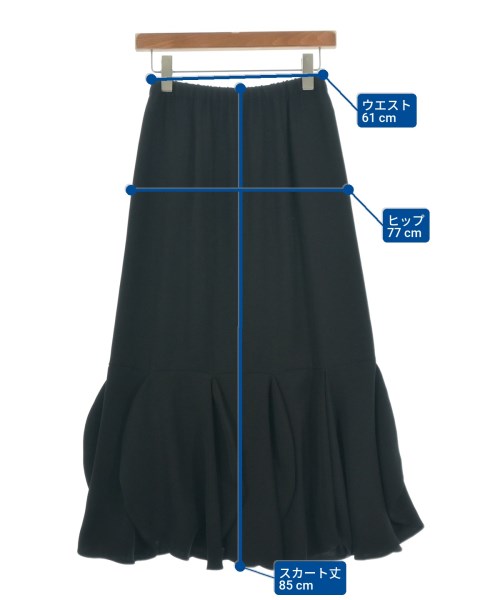 ENFOLD（エンフォルド）ロング・マキシ丈スカート 黒 サイズ:36(S位) レディース/2200638731156