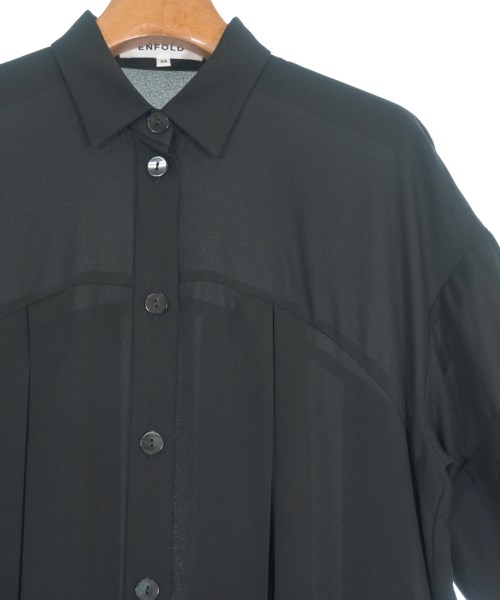 ENFOLD（エンフォルド）シャツワンピース 黒 サイズ:36(S位) レディース/2200638731194