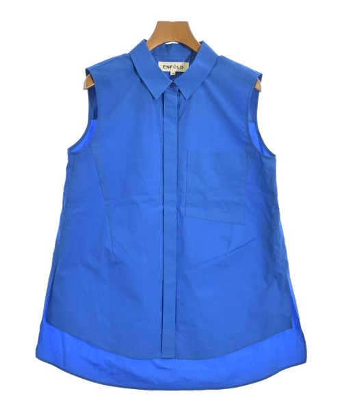 ENFOLD(エンフォルド)カジュアルシャツ 青 サイズ:38(M位)/2200645055078