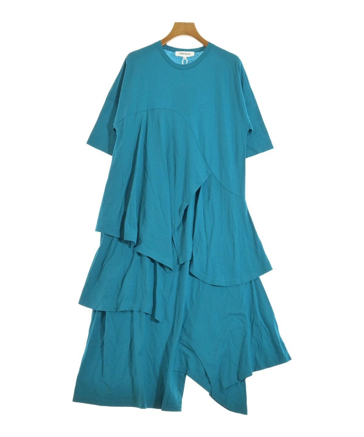 ENFOLD（エンフォルド）ワンピース 青 サイズ:38(M位) レディース  