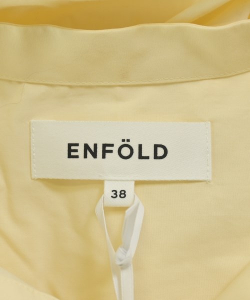 ENFOLD（エンフォルド）シャツワンピース 黄 サイズ:38(M位) レディース/2200638046274