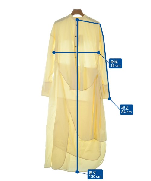 ENFOLD（エンフォルド）シャツワンピース 黄 サイズ:38(M位) レディース/2200638046274