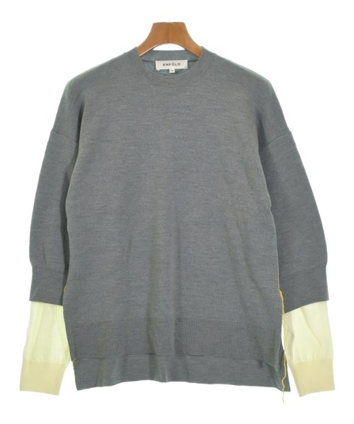 ENFOLD(エンフォルド)ニット・セーター グレー サイズ:38(M位)/2200637087087