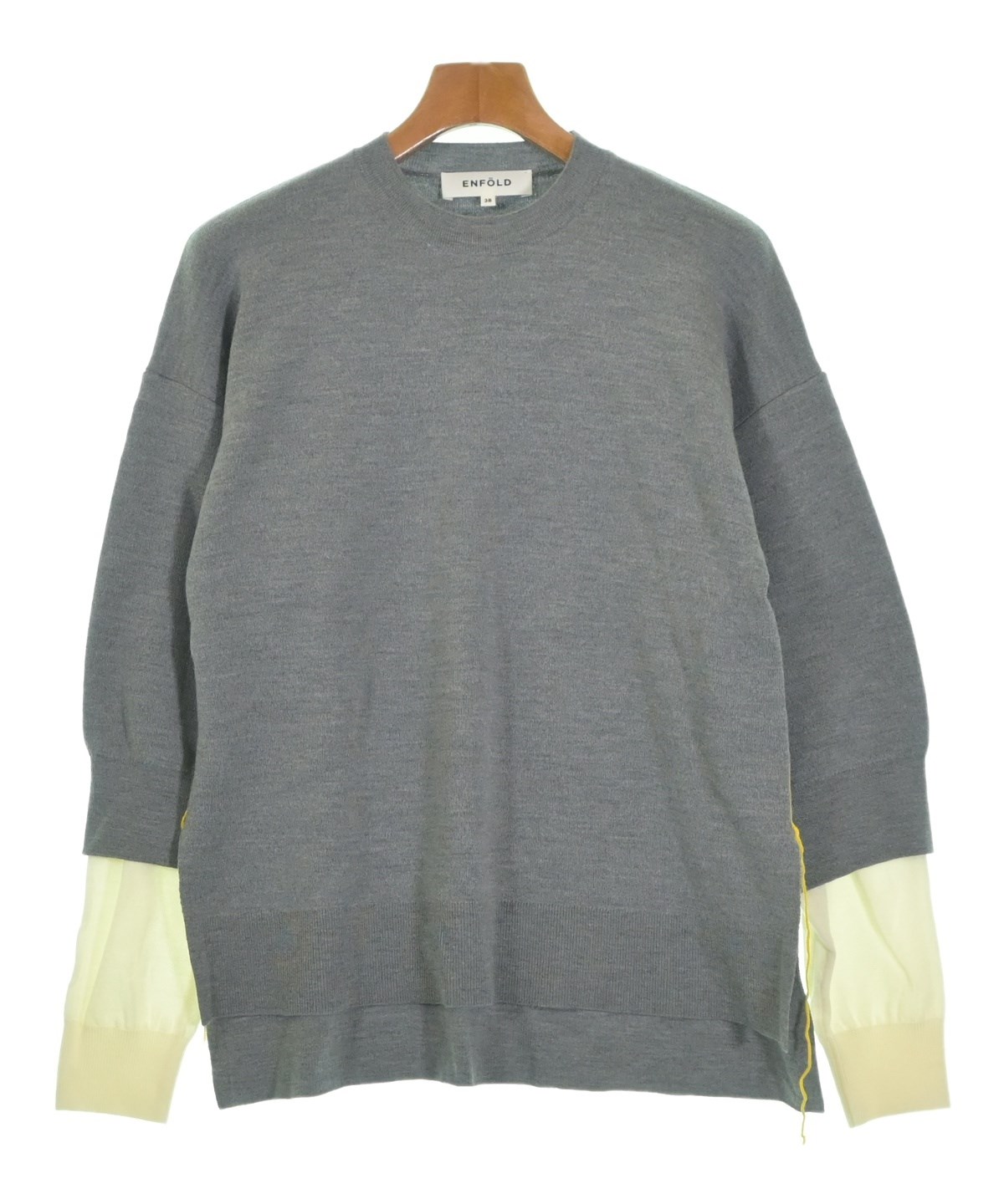 ENFOLD（エンフォルド）ニット・セーター グレー サイズ:38(M位