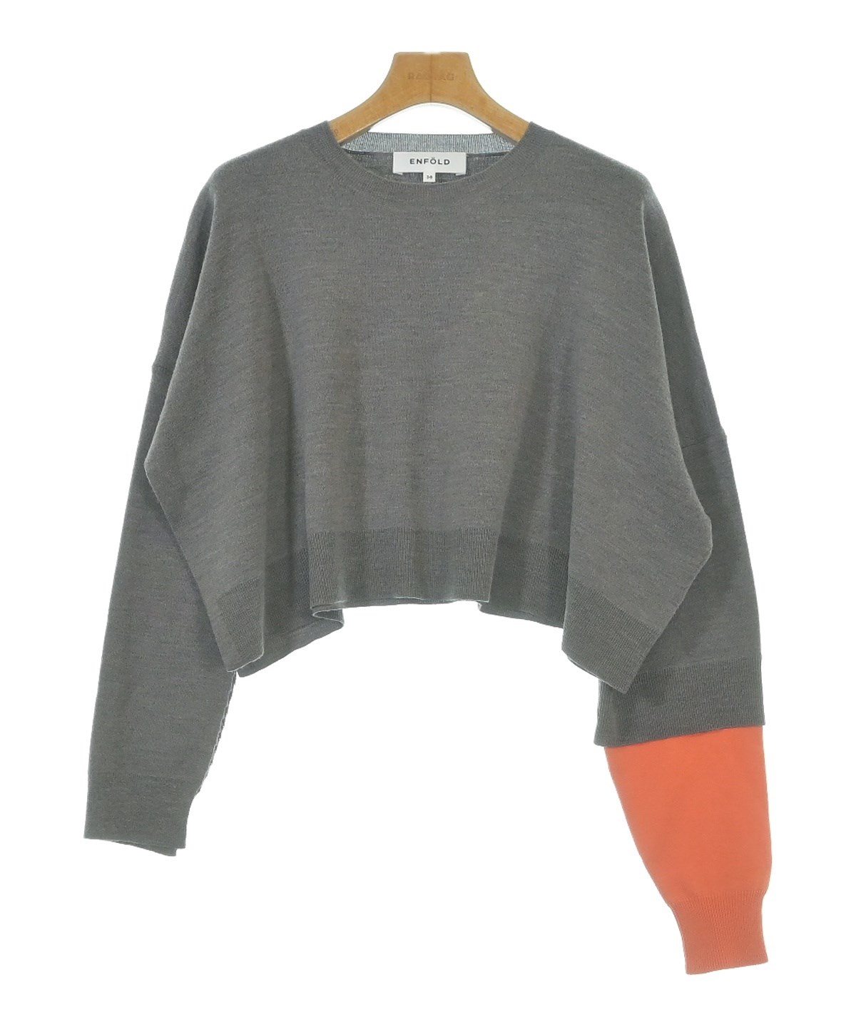 ENFOLD（エンフォルド）ニット・セーター グレー サイズ:38(M位