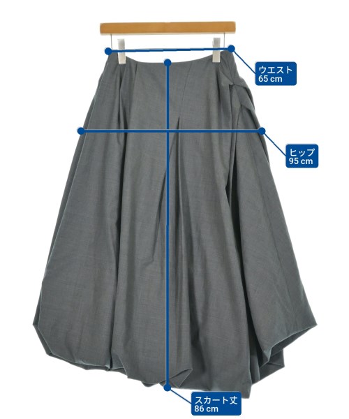 ENFOLD（エンフォルド）ロング・マキシ丈スカート グレー サイズ:38(M位) レディース/2200625316052