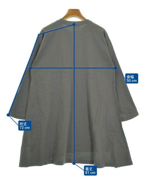 ENFOLD（エンフォルド）Tシャツ・カットソー グレー サイズ:38(M位) レディース/2200625316120