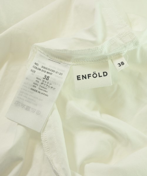 ENFOLD（エンフォルド）ブラウス 白 サイズ:38(M位) レディース/2200625316151