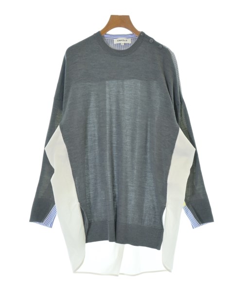 ENFOLD(エンフォルド)ブラウス グレー サイズ:38(M位)/2200643832039