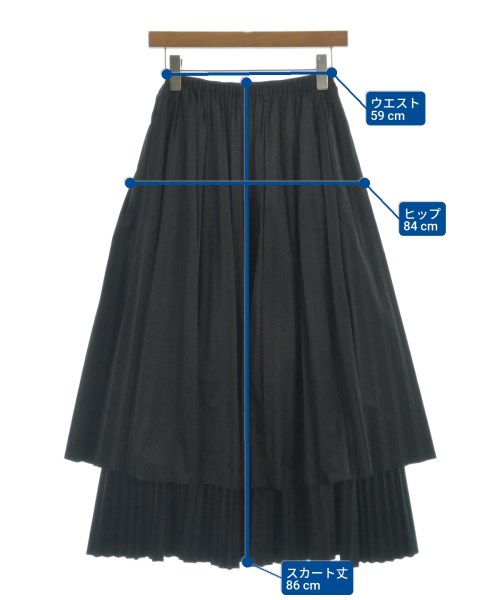 ENFOLD（エンフォルド）ロング・マキシ丈スカート 黒 サイズ:36(S位) レディース/2200643832053