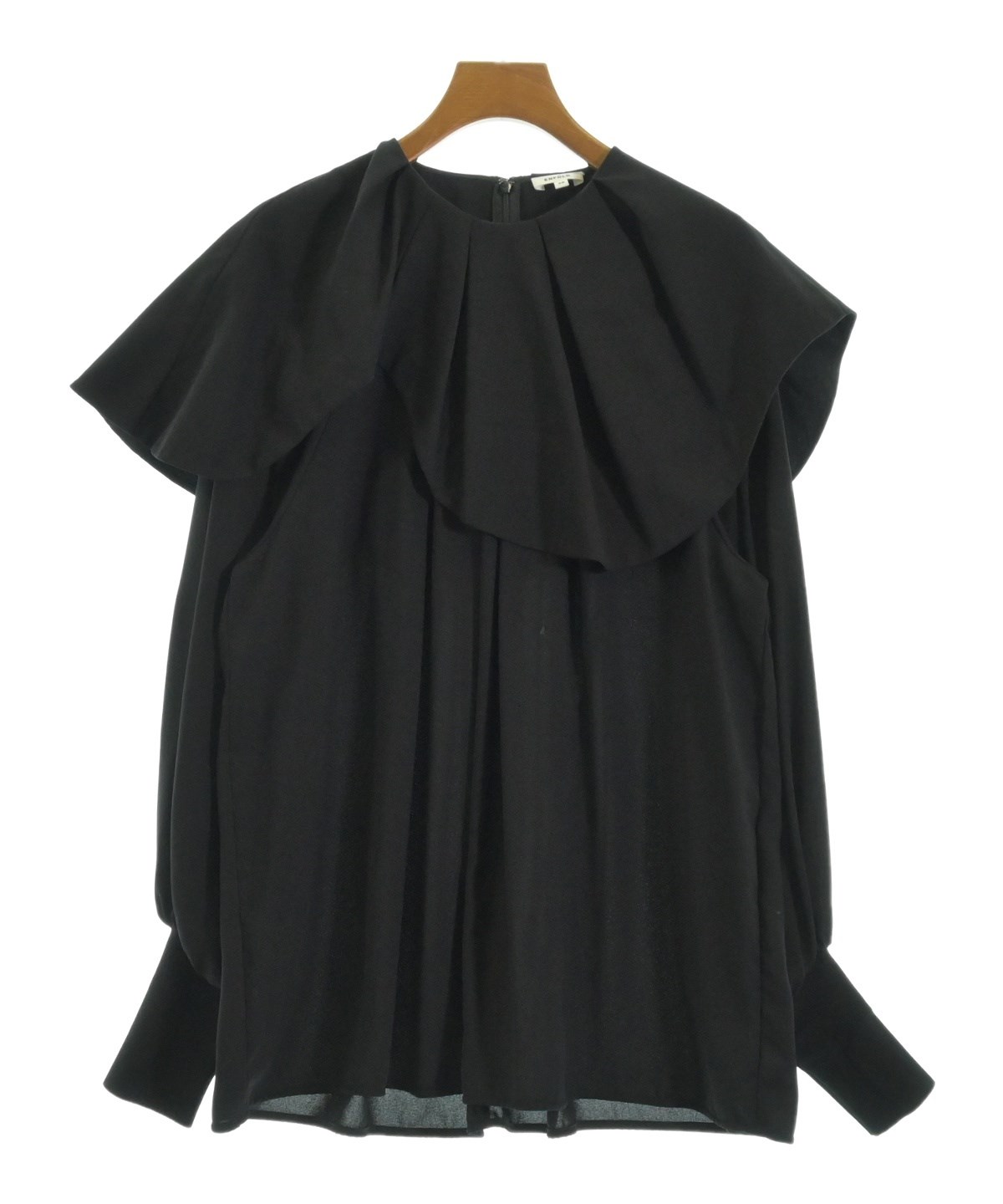 ENFOLD（エンフォルド）ブラウス 黒 サイズ:38(M位) レディース
