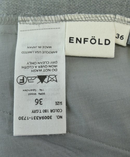 ENFOLD（エンフォルド）スラックス グレー サイズ:36(S位) レディース/2200644029087