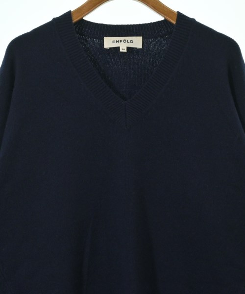 ENFOLD（エンフォルド）ニット・セーター 紺 サイズ:36(S位) レディース/2200654518021