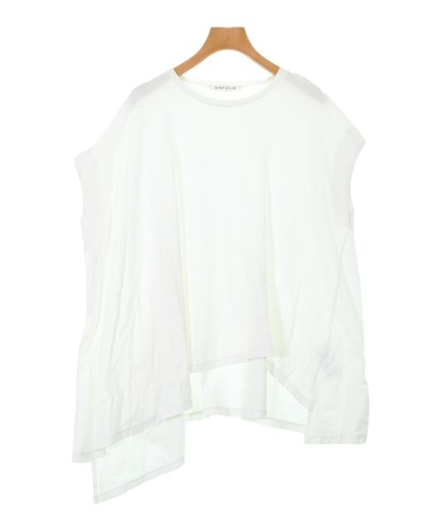 ENFOLD(エンフォルド)Tシャツ・カットソー 白 サイズ:38(M位)/2200654537022