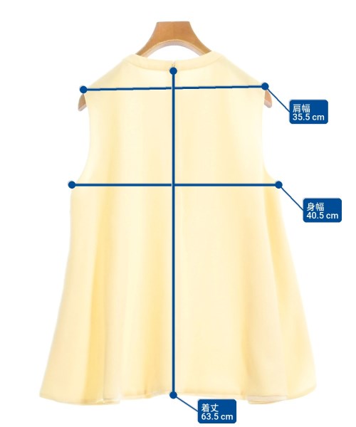 ENFOLD（エンフォルド）ブラウス 黄 サイズ:38(M位) レディース/2200654537046