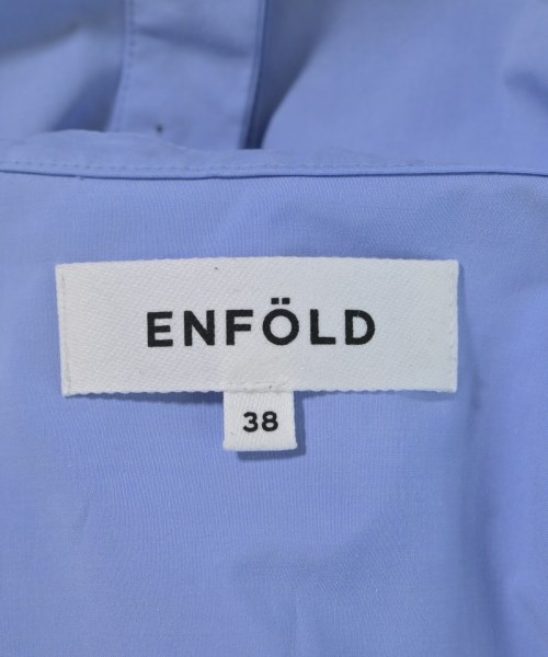 ENFOLD（エンフォルド）カジュアルシャツ 青 サイズ:38(M位) レディース/2200700323043