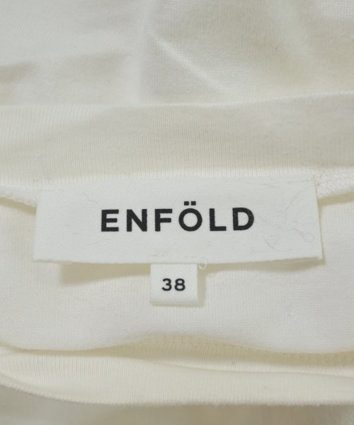 ENFOLD（エンフォルド）Tシャツ・カットソー 白 サイズ:38(M位) レディース/2200702447358