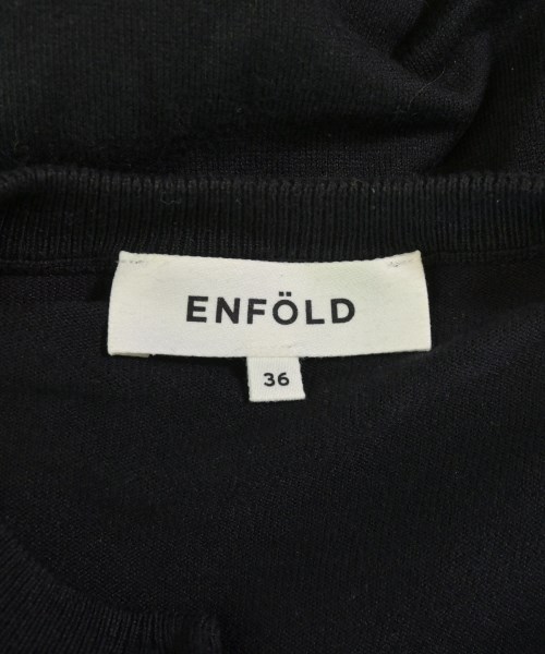 ENFOLD（エンフォルド）カーディガン 黒 サイズ:36(S位) レディース/2200703089113