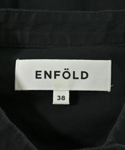 ENFOLD（エンフォルド）カジュアルシャツ 黒 サイズ:38(M位) レディース/2200705163033