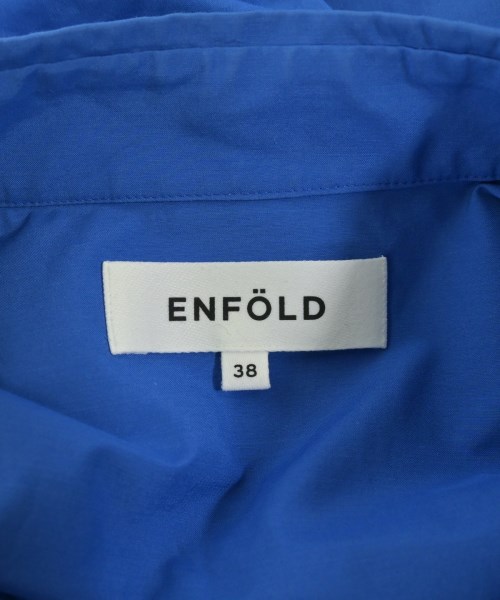 ENFOLD（エンフォルド）カジュアルシャツ 青 サイズ:38(M位) レディース/2200699543019