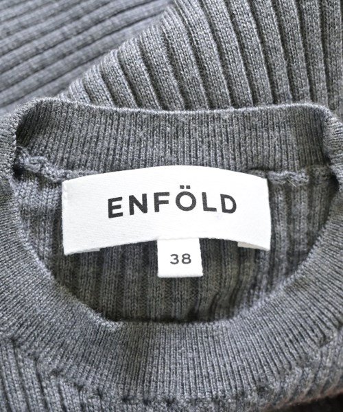 ENFOLD（エンフォルド）ニット・セーター グレー サイズ:38(M位) レディース/2200699543040