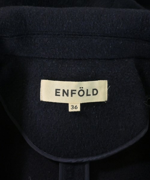 ENFOLD（エンフォルド）ピーコート 紺 サイズ:36(S位) レディース/2200703319036
