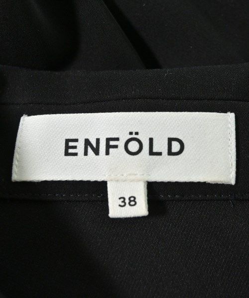 ENFOLD（エンフォルド）カジュアルシャツ 黒 サイズ:38(M位) レディース/2200705094016