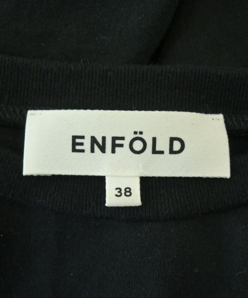 ENFOLD（エンフォルド）Tシャツ・カットソー 黒 サイズ:38(M位) レディース/2200705094023