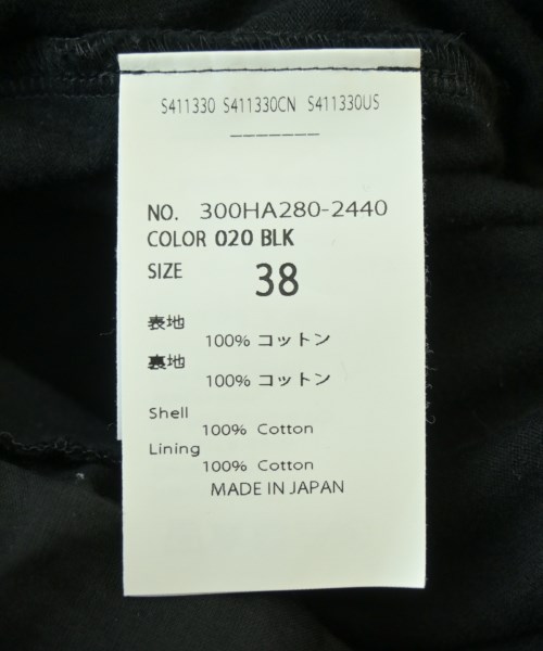 ENFOLD（エンフォルド）Tシャツ・カットソー 黒 サイズ:38(M位) レディース/2200705094023