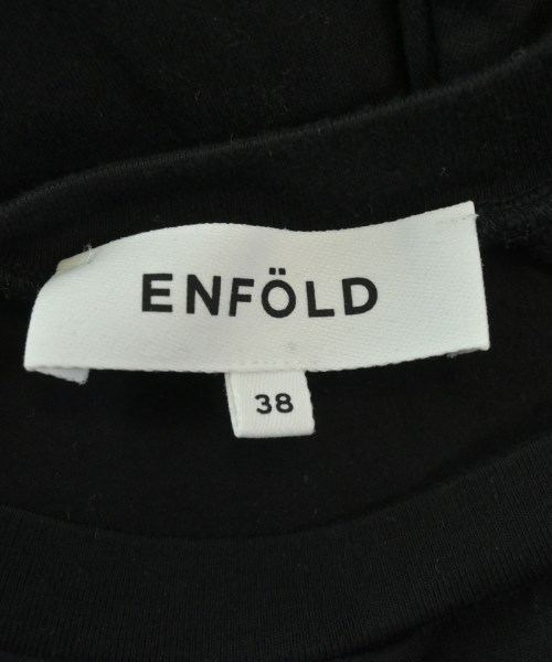 ENFOLD（エンフォルド）Tシャツ・カットソー 黒 サイズ:38(M位) レディース/2200662536284