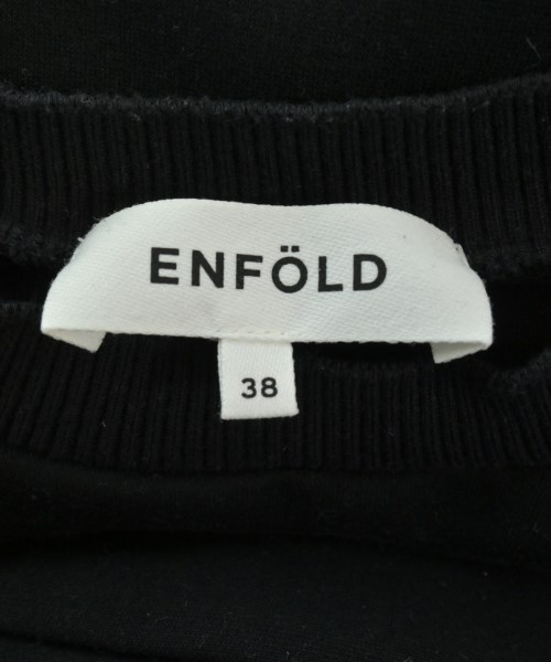 ENFOLD（エンフォルド）スウェット 黒 サイズ:38(M位) レディース/2200662536291