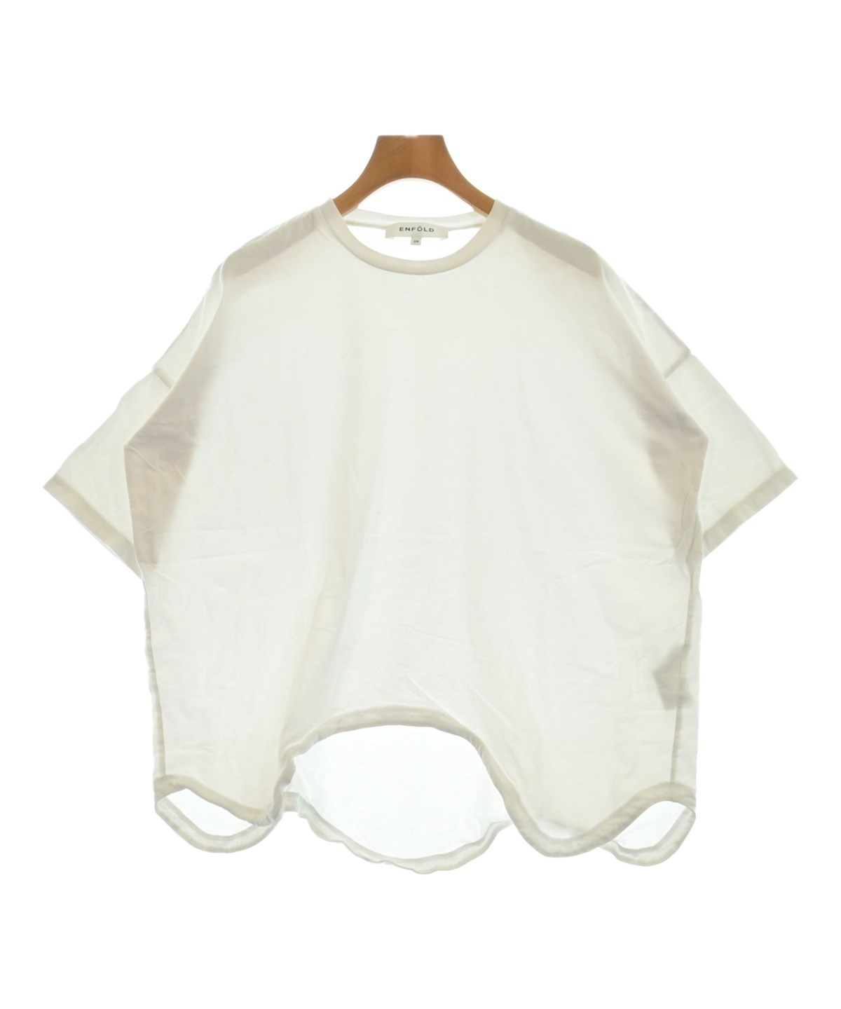ENFOLD（エンフォルド）Tシャツ・カットソー 白 サイズ:38(M位