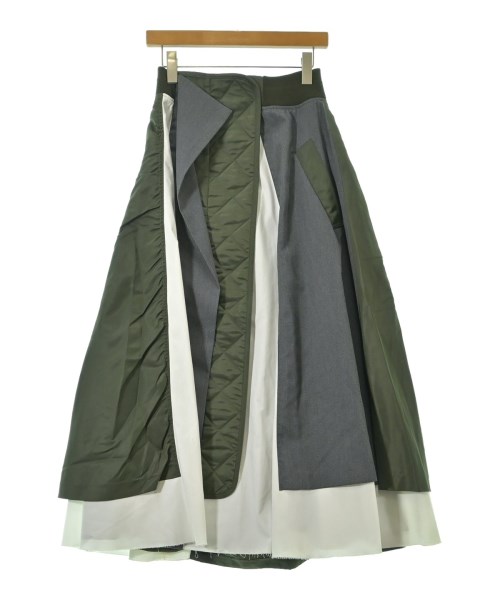 ENFOLD(エンフォルド)ロング・マキシ丈スカート カーキ サイズ:38(M位)/2200660595030