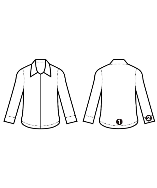 ENFOLD（エンフォルド）カジュアルシャツ グレー サイズ:38(M位) レディース/2200664610036