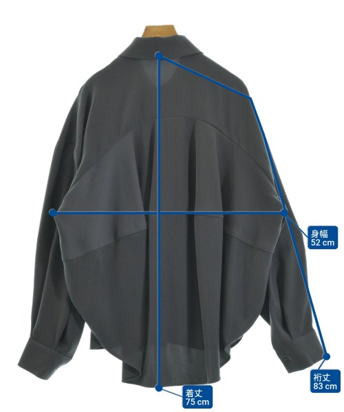 ENFOLD（エンフォルド）カジュアルシャツ グレー サイズ:38(M位) レディース/2200664610036