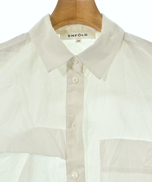 ENFOLD（エンフォルド）カジュアルシャツ 白 サイズ:38(M位) レディース/2200662103011