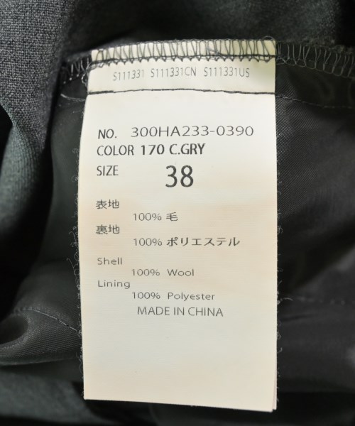 ENFOLD（エンフォルド）オールインワン/サロペット グレー サイズ:38(M位) レディース/2200662103059