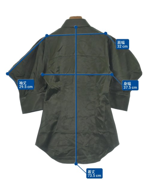 ENFOLD（エンフォルド）カジュアルシャツ カーキ サイズ:38(M位) レディース/2200664825072