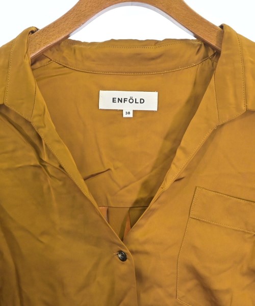 ENFOLD（エンフォルド）カジュアルシャツ 茶 サイズ:38(M位) レディース/2200664825096