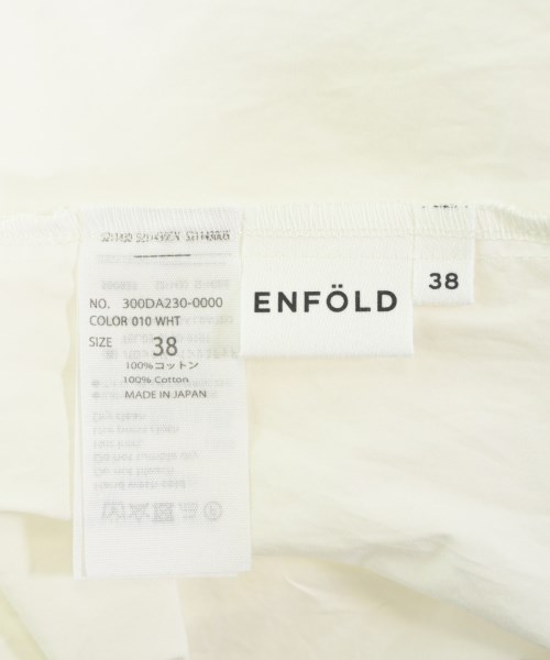 ENFOLD（エンフォルド）ブラウス 白 サイズ:38(M位) レディース/2200663189038