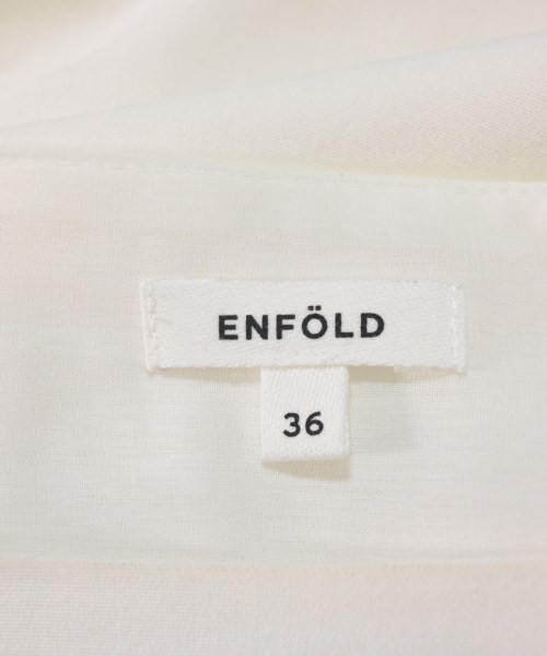 ENFOLD（エンフォルド）ブラウス 白 サイズ:36(S位) レディース/2200663189045