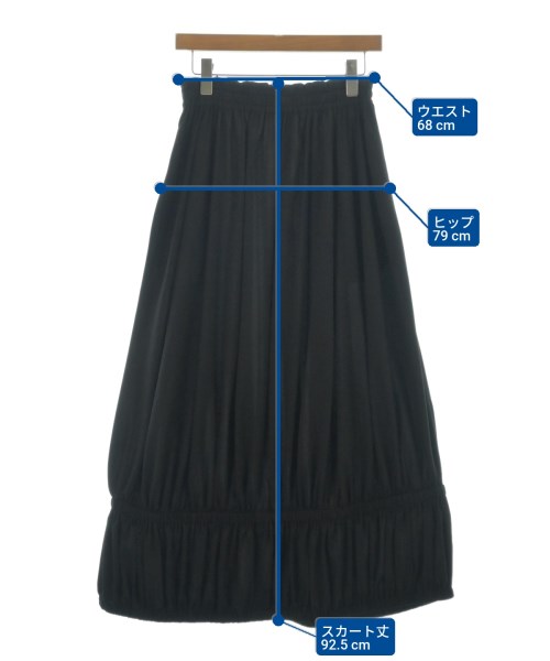 ENFOLD（エンフォルド）ロング・マキシ丈スカート 黒 サイズ:38(M位) レディース/2200666222015