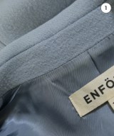 ENFOLD（エンフォルド）チェスターコート 青 サイズ:38(M位) レディース/2200667912014