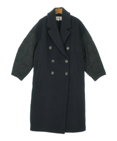 ENFOLD(エンフォルド)チェスターコート 紺 サイズ:36(S位)/2200663560011