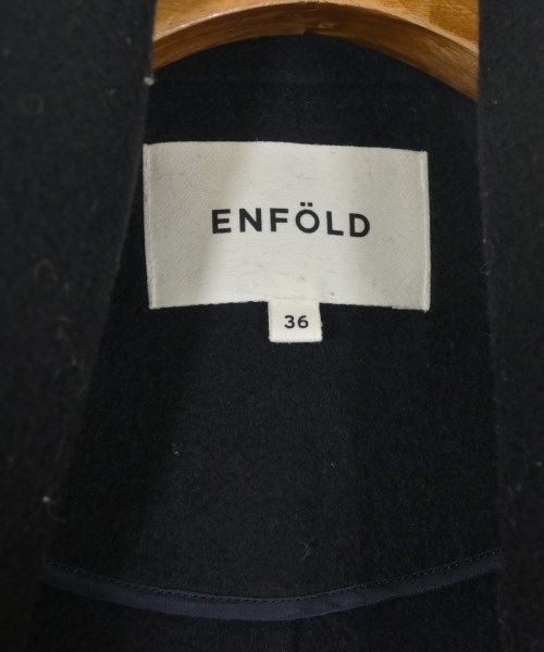 ENFOLD（エンフォルド）チェスターコート 紺 サイズ:36(S位) レディース/2200663560011