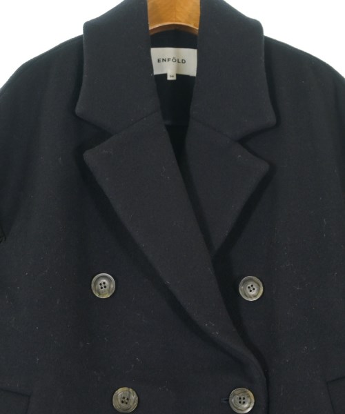 ENFOLD（エンフォルド）チェスターコート 紺 サイズ:36(S位) レディース/2200663560011